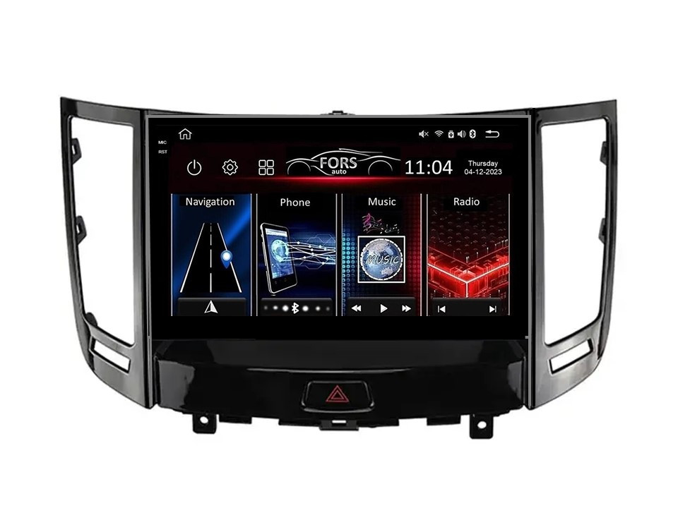 Штатна магнітола FORS.auto FS 4 MAX для Infiniti FX35/FX37 (4+32Gb, 9") 2013+
