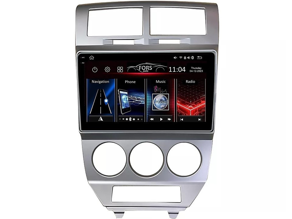 Штатна магнітола FORS.auto FS 4 PRO для Dodge Caliber (4+64Gb, 10") 2007-2010