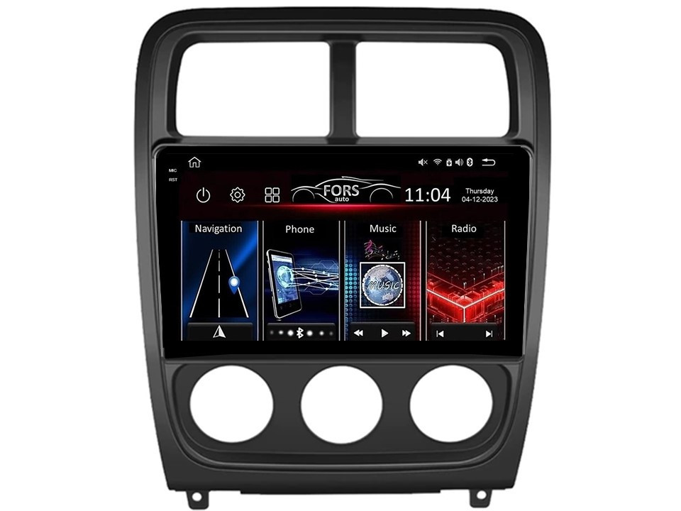 Штатна магнітола FORS.auto FS 4 PRO для Dodge Caliber (4+64Gb, 9") 2010-2012, фото 1