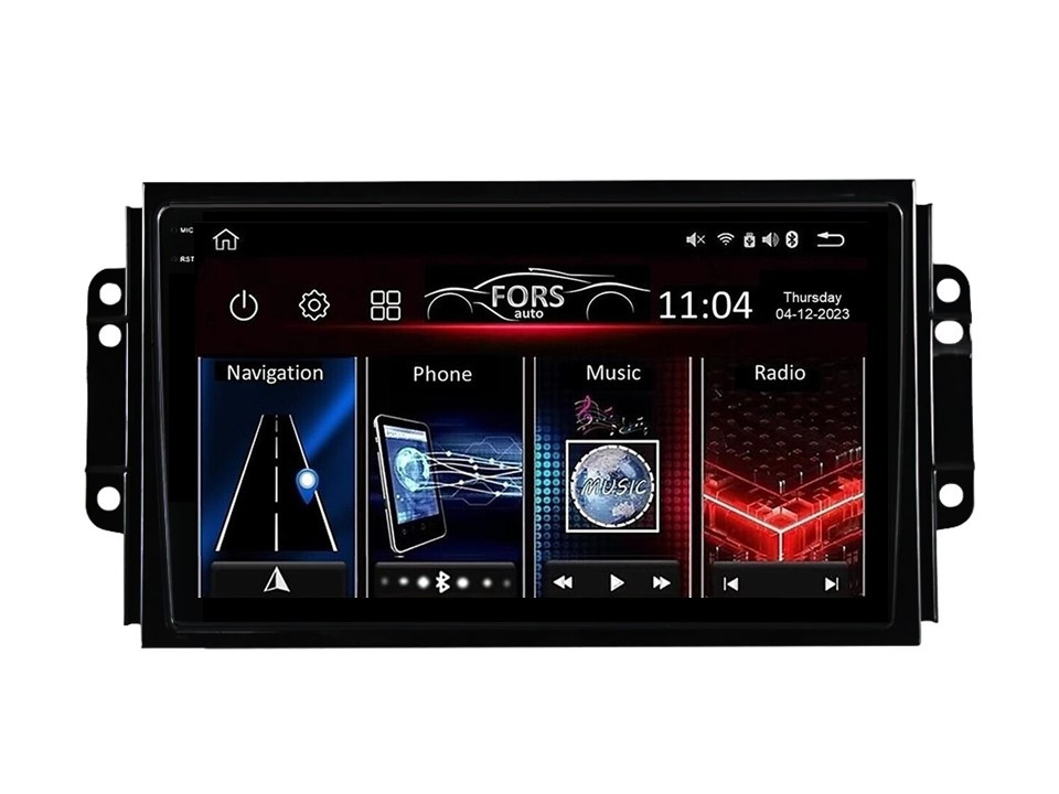 Штатна магнітола FORS.auto FS 4 PRO для Chery Tiggo 3 (4+64Gb, 9") 2016-2018