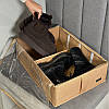 Бокс для зберігання на 4 відділення 50*35*14 см ORGANIZE (бежевий), фото 3