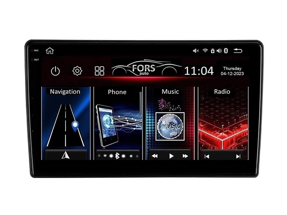 Штатна магнітола FORS.auto FS 4 MAX для Mitsubishi Outlander (4+32Gb, 9") 2002-2008