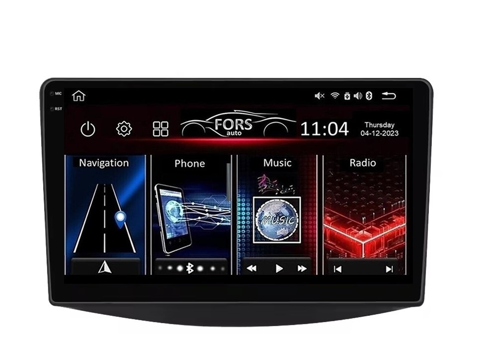 Штатна магнітола FORS.auto FS 4 PRO для Mitsubishi Grandis (4+64Gb, 9") 2003-2011