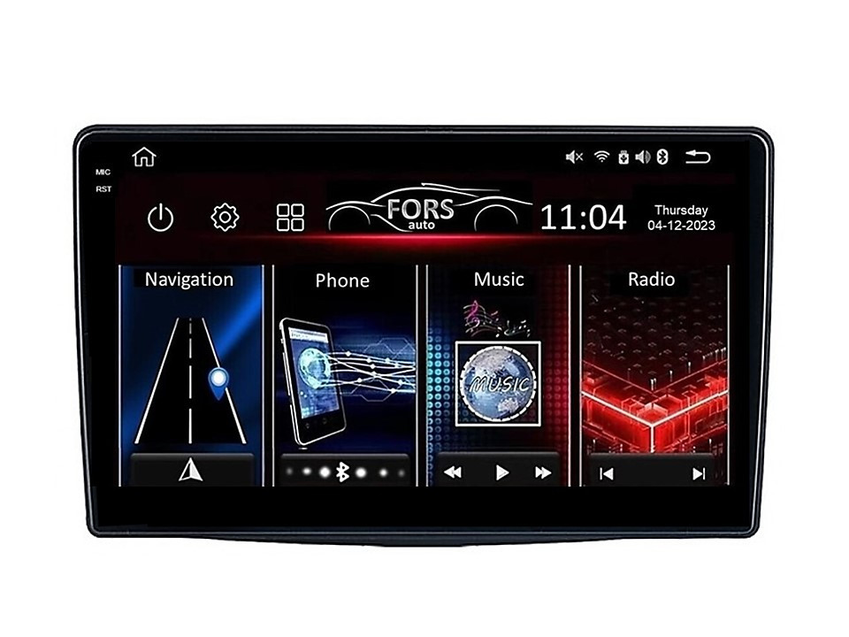 Штатна магнітола FORS.auto FS 2 PRO для Fiat 500L (2+32Gb, 10") 2012+