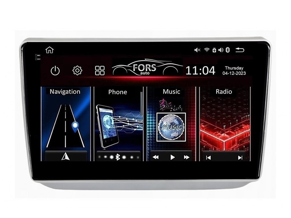 Штатна магнітола FORS.auto FS 6 MAX для Skoda Fabia (6+128Gb, 10") 2007-2014