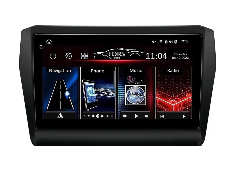 Штатна магнітола FORS.auto FS 6 MAX для Suzuki Swift (6+128Gb, 10") 2016-2020