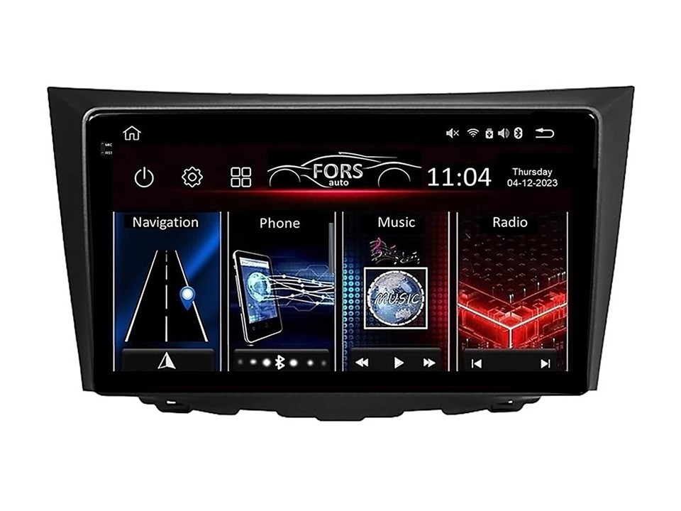 Штатна магнітола FORS.auto FS 4 PRO для Suzuki Kizashi (4+64Gb, 9") 2009-2015