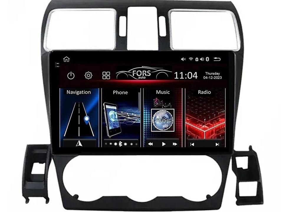 Штатна магнітола FORS.auto FS 4 PRO для Subaru Impreza/Forester (4+64Gb, 9") 2012-2015