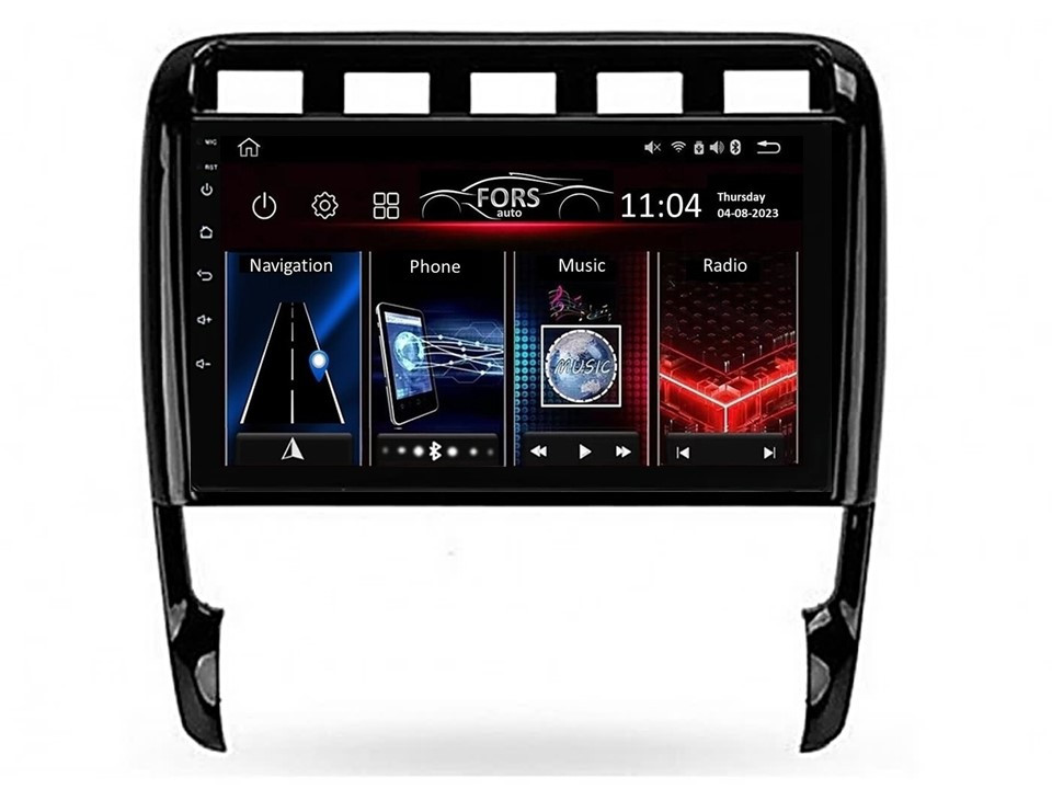 Штатна магнітола FORS.auto FS 1 LITE для Porsche Cayenne (1+32Gb, 9") 2002-2010, фото 1