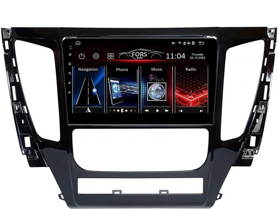 Штатна магнітола FORS.auto FS 1 LITE для Mitsubishi Pajero Sport/L200 (1+32Gb, 9") 2015-2021, фото 1
