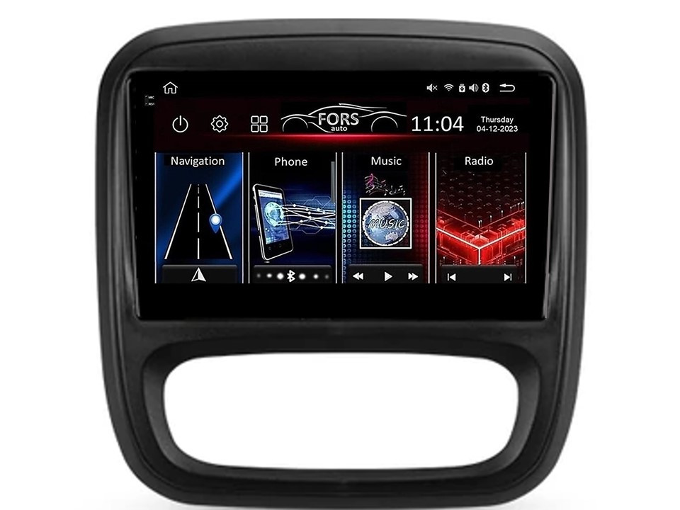 Штатна магнітола FORS.auto FS 6 MAX для Renault Trafic/Opel Vivaro (6+128Gb, 9") 2014-2020