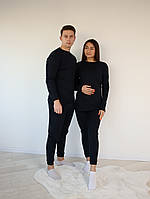 Термобілизна універсальна Класична S, M, L, XL, 2XL, 3ХЛ рібана з начосом ТЕМНО-СИНІЙ