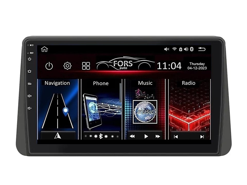 Штатна магнітола FORS.auto FS 1 LITE для Fiat Tipo/Egea (1+32Gb, 9") 2016-2020, фото 1