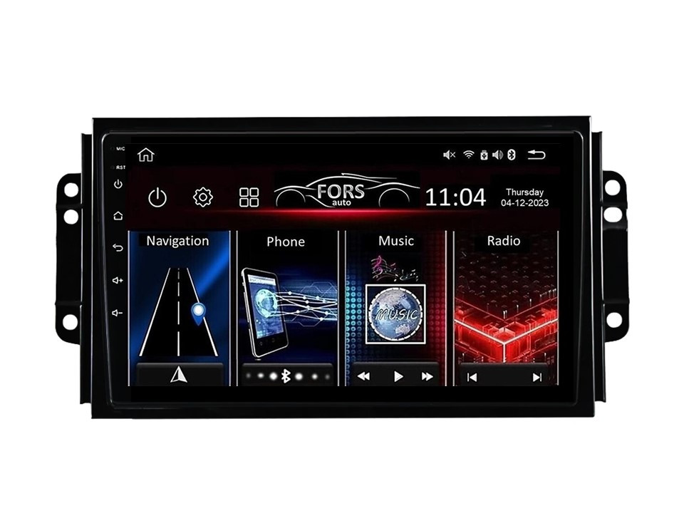 Штатна магнітола FORS.auto FS 1 LITE для Chery Tiggo 2/3 (1+32Gb, 9") 2016-2024, фото 1