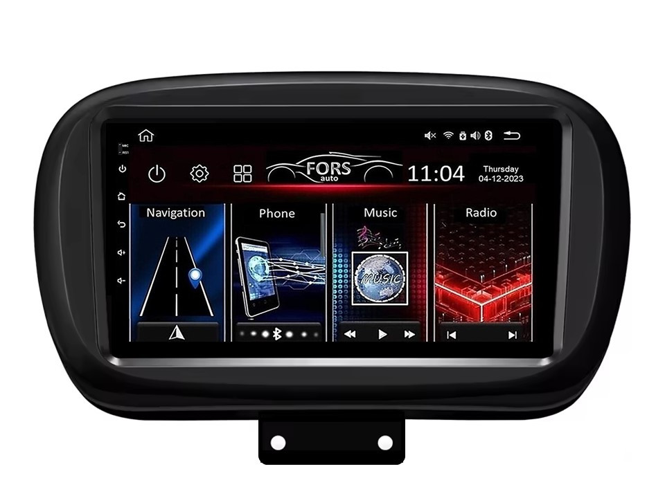 Штатна магнітола FORS.auto FS 1 LITE для Fiat 500X (1+32Gb, 9") 2014-2019, фото 1