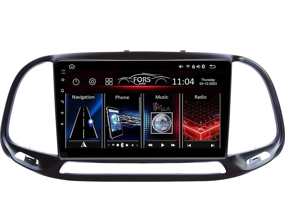 Штатна магнітола FORS.auto FS 1 LITE для Fiat Doblo (1+32Gb, 9") 2015-2019, фото 1