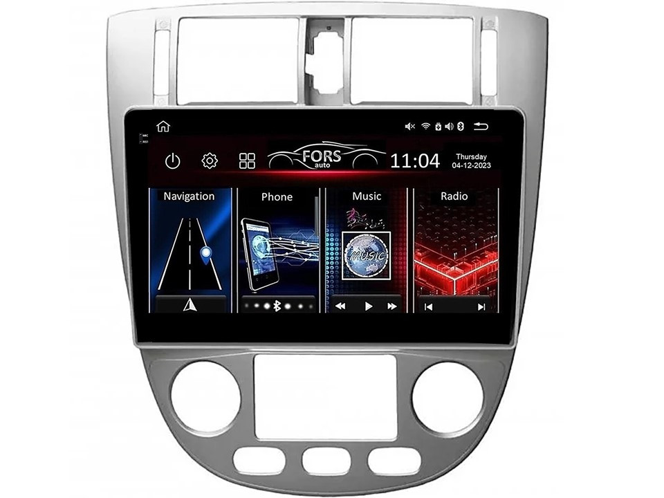 Штатна магнітола FORS.auto FS 4 MAX для Chevrolet Lacetti 2004-2013/Buick Excelle 2004-2007 (4+32Gb, 10", Auto AC)