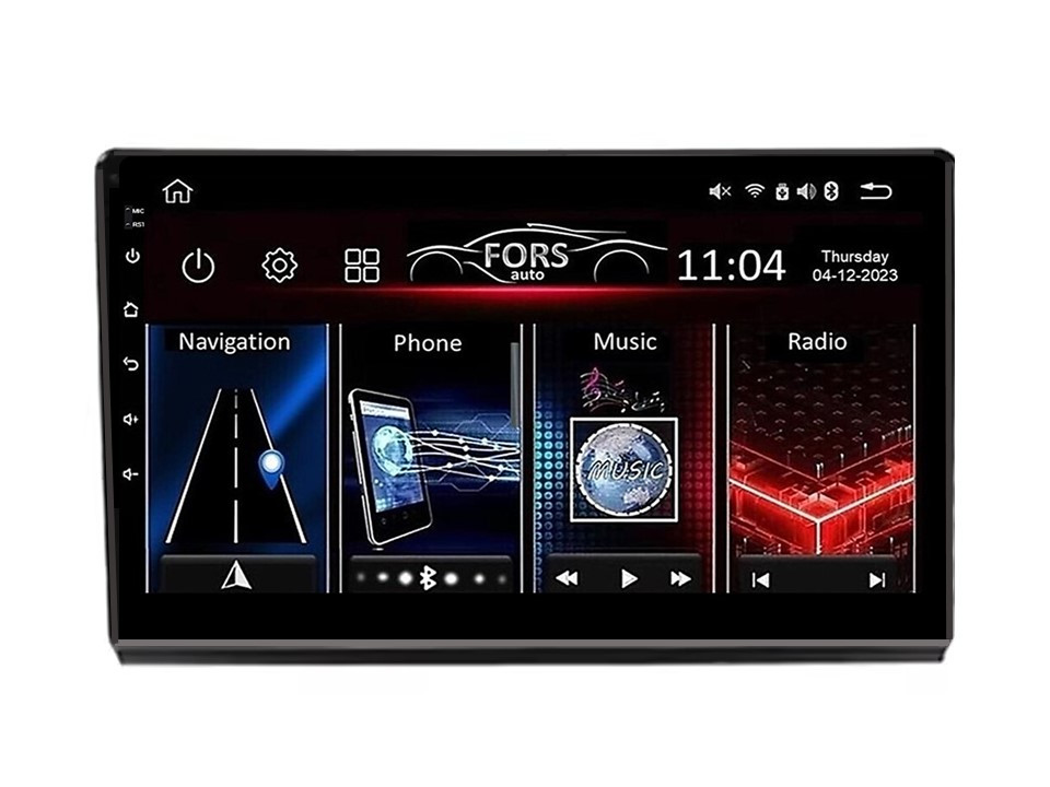 Штатна магнітола FORS.auto FS 1 LITE для Fiat Bravo (1+32Gb, 9") 2007-2014, фото 1