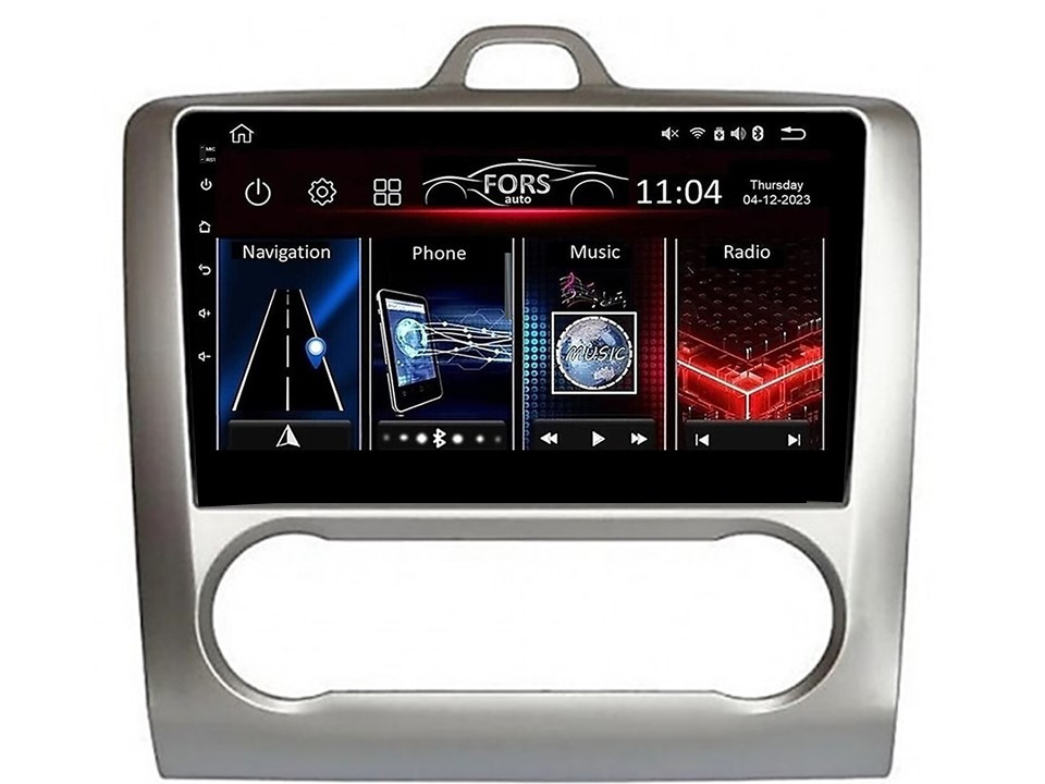 Штатна магнітола FORS.auto FS 1 LITE для Ford Focus (1+32Gb, 9", Auto AC) 2005-2011, фото 1