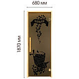 Двері для лазні та сауни Tesli Банька 1900х700, фото 3