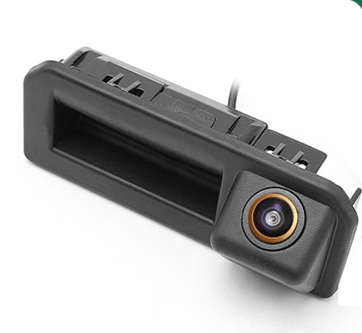 Камера заднього огляду в ручку багажника Audi Q2-Q5, A5, Volkswagen Bora, Skoda, Kodiaq, Karoq, Cayenne AHD1080/CVBS Gold Fisheye