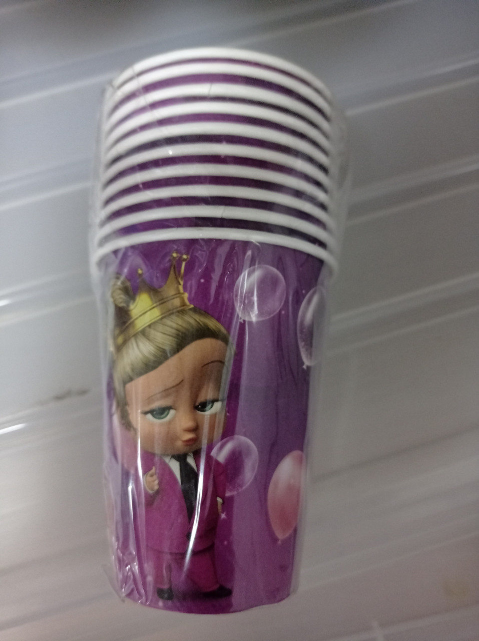 Стаканчики Маленька леді/Little Lady (10 шт./пач. 250 мл.) паперові одноразові дитячі —