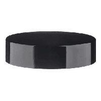 Кришка різьбова пластикова чорна для банки 120 мл