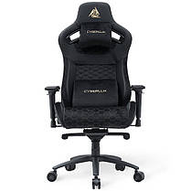 Геймерське ігрове комп'ютерне крісло Cyberlux Apollo Black, фото 4