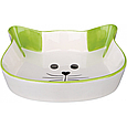 Миска Trixie для котів, у формі котячої мордочки, керамічна, 12 см, 250 мл, фото 3