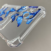 Чохол для Apple iPhone 11 Pro чохол із синіми метеликами з кишенею для карт на айфон 11 про прозорий q01y, фото 4