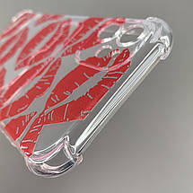 Чохол для Apple iPhone 11 чохол з червоними губами з кишенею для карт на телефон айфон 11 прозорий q01y, фото 4