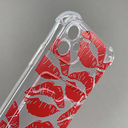 Чохол для Apple iPhone 11 чохол з червоними губами з кишенею для карт на телефон айфон 11 прозорий q01y, фото 2