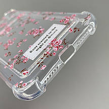 Чохол для Apple iPhone 11 чохол з трояндочками з кишенею для карток на телефон айфон 11 прозорий q01y, фото 3