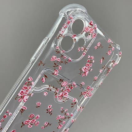 Чохол для Apple iPhone 11 чохол з трояндочками з кишенею для карток на телефон айфон 11 прозорий q01y, фото 2