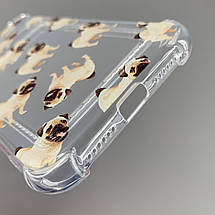 Чохол для Apple iPhone 11 чохол з мопсом з кишенею для карт на телефон айфон 11 прозорий q01y, фото 3