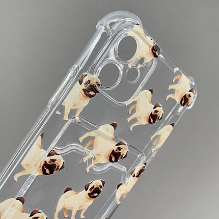 Чохол для Apple iPhone 11 чохол з мопсом з кишенею для карт на телефон айфон 11 прозорий q01y, фото 2