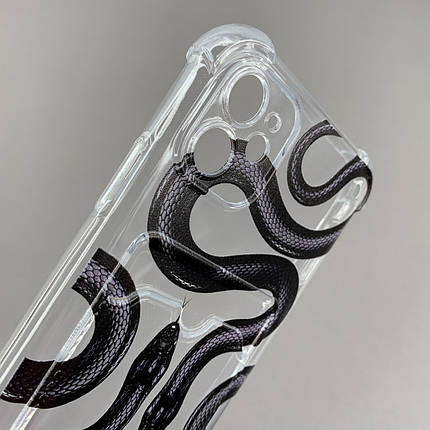 Чохол для Apple iPhone 11 чохол з принтом змії з кишенею для карт на телефон айфон 11 прозорий q01y, фото 2