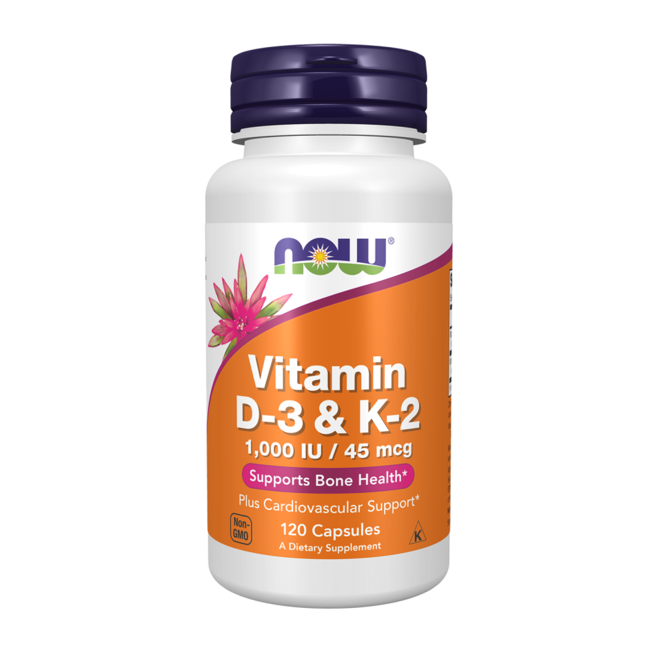 Вітамінний комплекс Now Foods Vitamin D3 & K-2 1000 МО/45 мкг 120 капсул