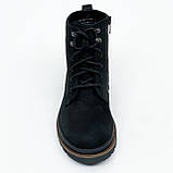 Черевики чоловічі на шерсті з замком збоку чорні Міда 140492(9ш) розмір 40, фото 3
