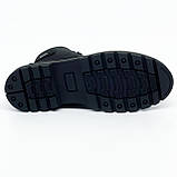 Черевики чоловічі на шерсті з замком збоку чорні Міда 140492(9ш) розмір 40, фото 9