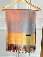 Стильний палантин із кашеміру (Розмір 180*80), у клітинку