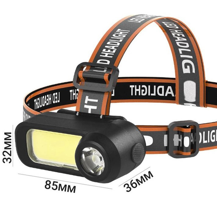 Налобний ліхтарик з usb зарядкою WH-1707-XPE+COB, Налобний ліхтарик bailong, Налобний SV-486 ліхтар яскравий, фото 1