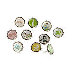 Брадси срібні для рукоділля дитячі 15мм Мікс 10шт BRM100, фото 2