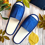 Одноразові капці для Сауни (сині) XXL (42-45), фото 3