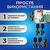 Мікрофон бездротовий петличний подвійний шумозаглушення запис звуку Lightning 2 мікрофони, фото 4