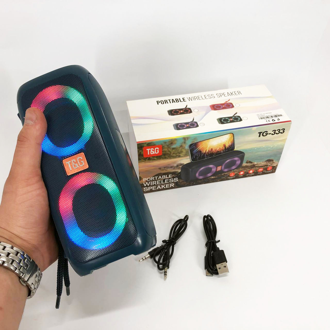 Вулична блютуз колонка з гучним звуком TG333, Портативна бездротова колонка з FC-522 хорошим звуком, фото 1