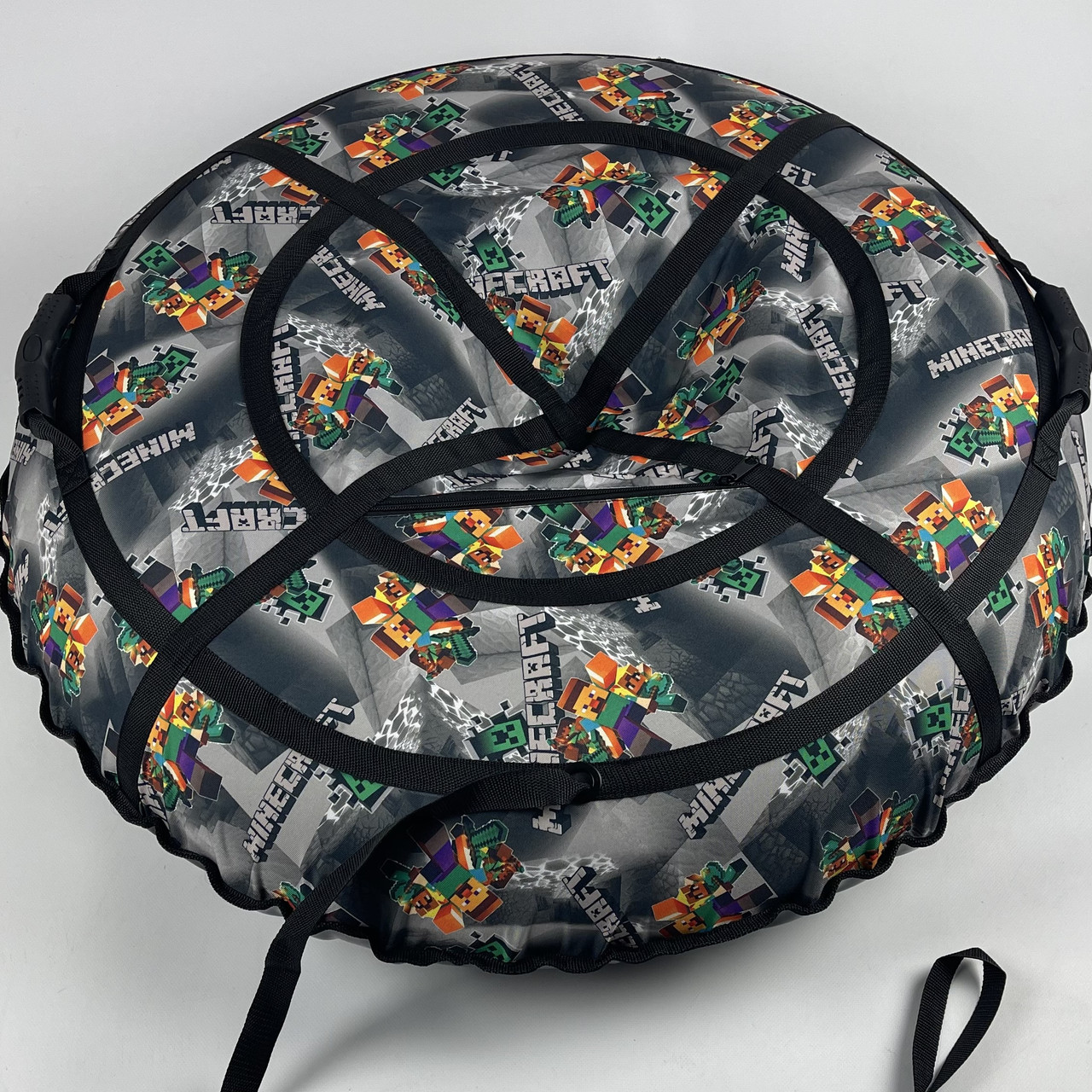 Санки-тюбінг 100 см "майнкрафт" (Оксфорд, ПВХ) пончик для снігу