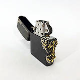 Запальничка бензин Zorro HL-302, Запальничка в подарунок, Сувенір запальничка, JQ-744 Бензинова запальничка, фото 2