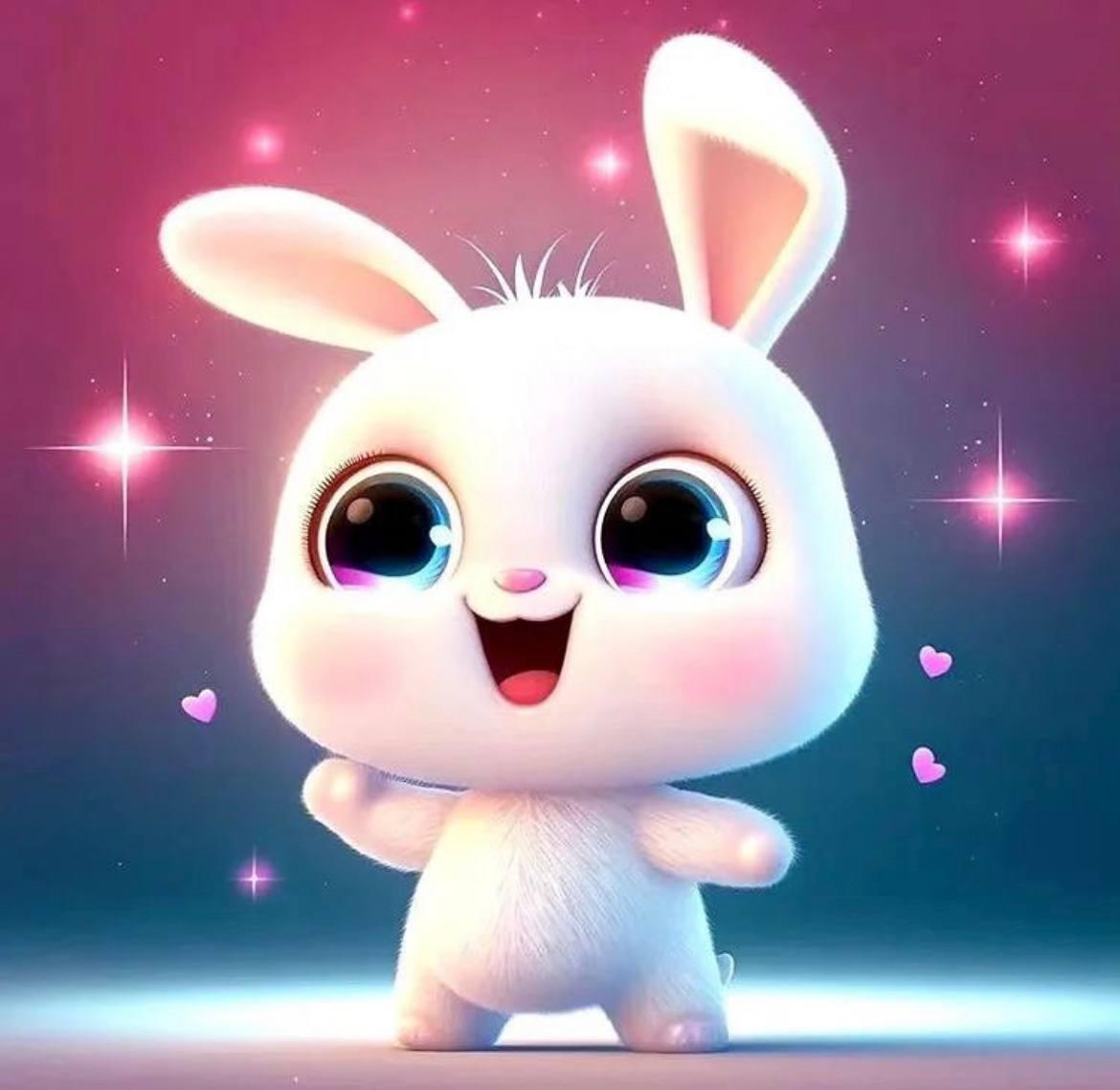 Алмазна мозаїка "Радісний зайчик", 20*20см, на рамці, ТМ Dreamtoys, фото 1