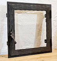 Дверцята зі склом для печі h405*405мм Hetta Mia